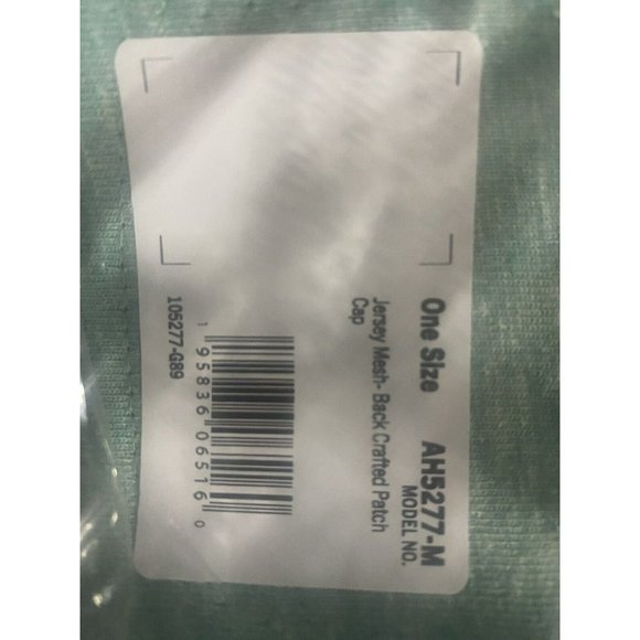 Carhartt Men's Mesh-Back Crafted Patch Cap - One Size Sea Green Snow Heather - Picture 2 of 3